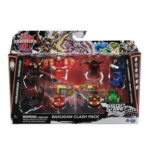 NEW Bakugan Street Brawl Clash Pack 6-Pack Action Figure Set